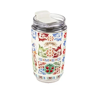 تراول ماگ اسمگ طرح دولچه کرم 240ML
